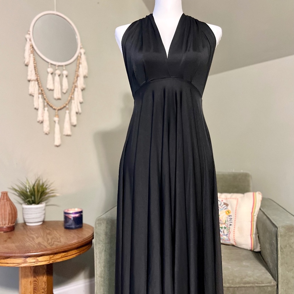 BLACK MULTI-WAY INFINITY BRIDESMAID DRESS